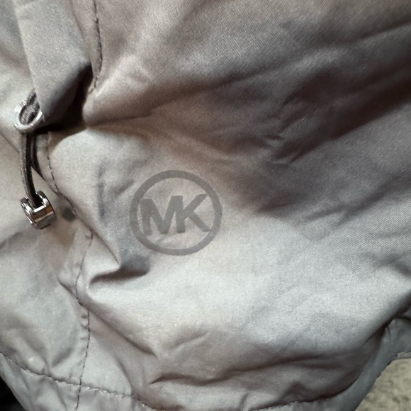 Michael Kors Gray Utility Jacket with Yellow Accents - Picture 2 of 5